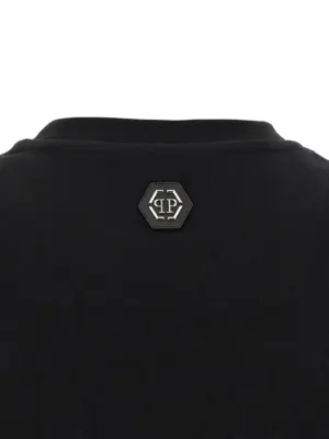 'Skull Strass' T-shirt 100% cotton PHILIPP PLEIN Black