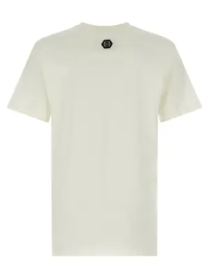 'Stripes' T-shirt FAECMTK8458PJY002N01OF PHILIPP PLEIN White