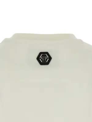 'Stripes' T-shirt 100% cotton PHILIPP PLEIN White