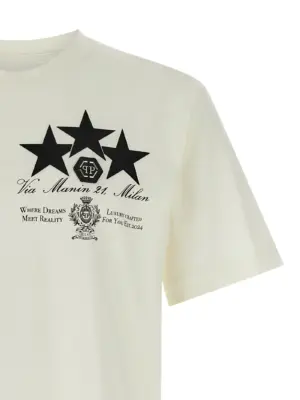 Print patch t-shirt Man PHILIPP PLEIN White