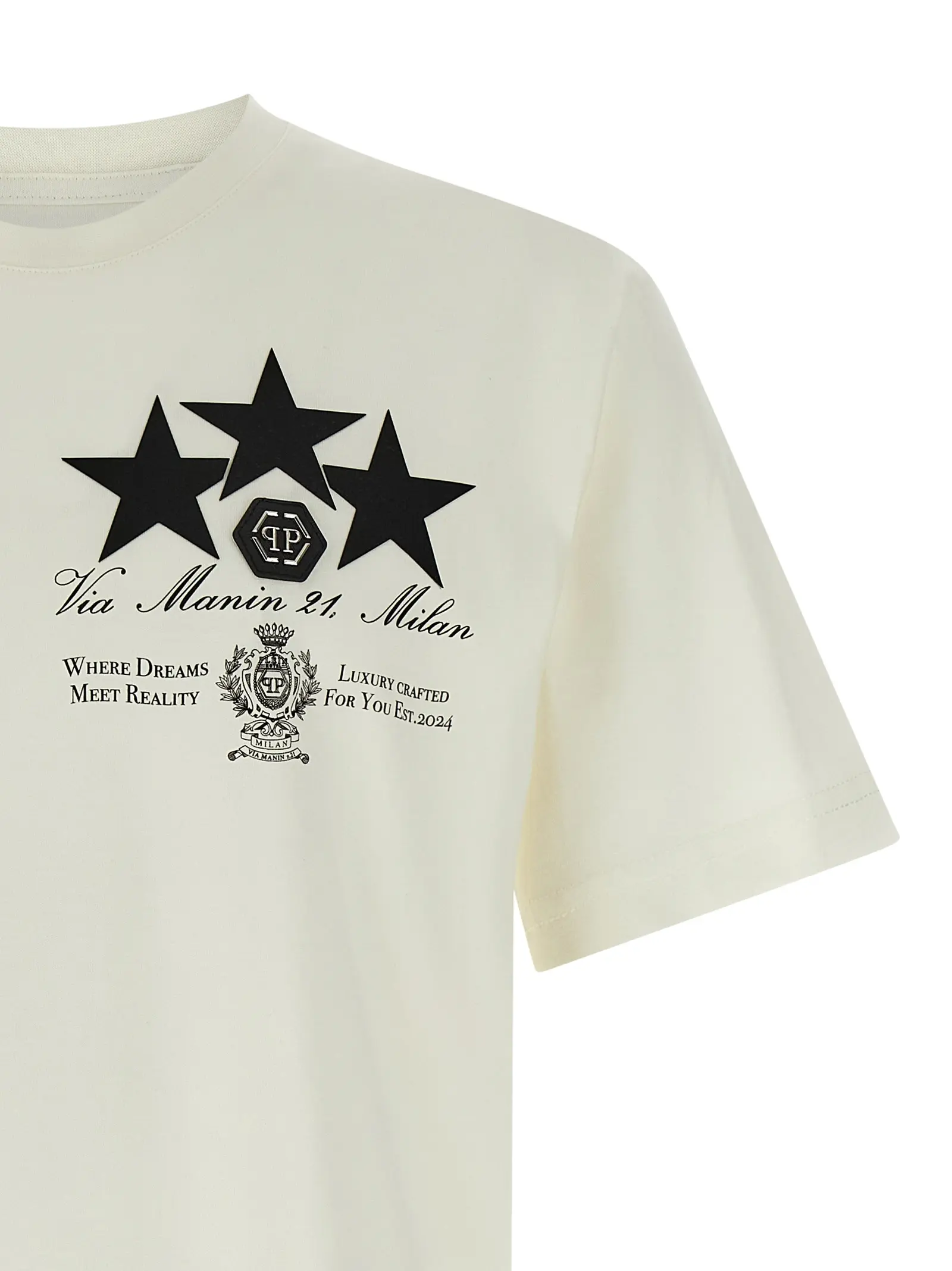 Футболка Philipp Plein Print patch Біла 3 Print patch t-shirt Man PHILIPP PLEIN White