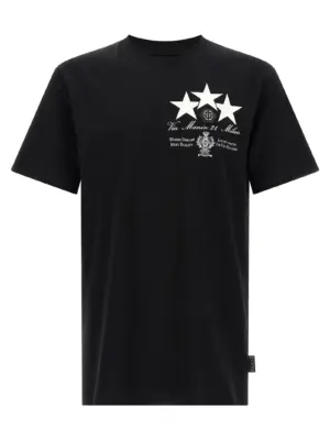Print and patch t-shirt PHILIPP PLEIN Black