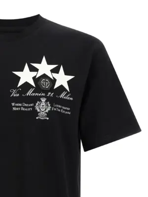 Print and patch t-shirt Man PHILIPP PLEIN Black