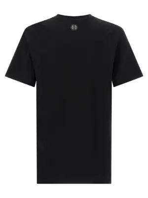 'Skull & Bones' print T-shirt FAECMTK8484PJY002N02 PHILIPP PLEIN Black