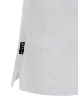 'Skull & Bones' polo shirt 100% cotton PHILIPP PLEIN White/Black