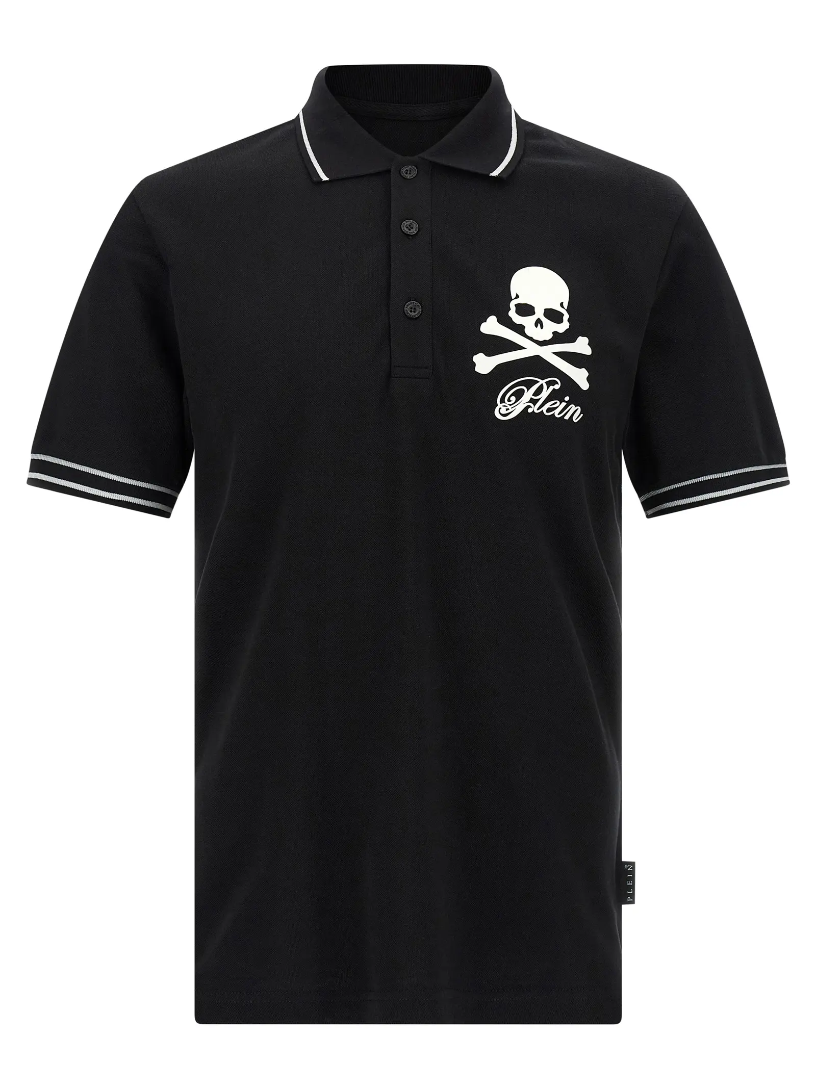 Поло Philipp Plein Skull & Bones Чорне 1 'Skull & Bones' polo shirt PHILIPP PLEIN Black