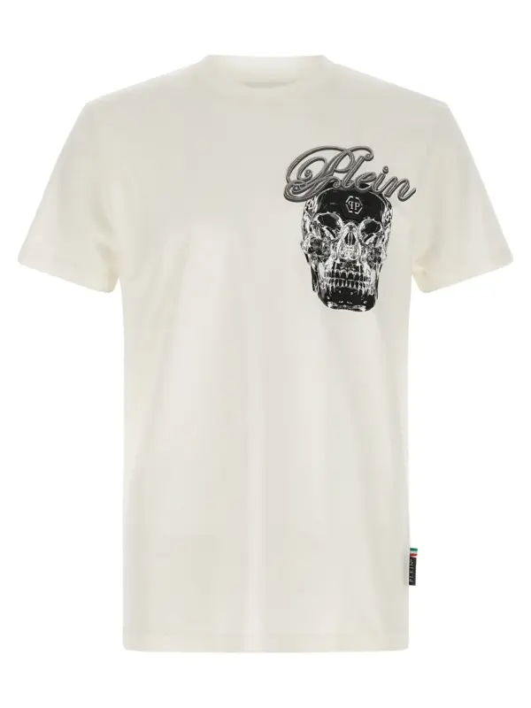 'Glass Skull' T-shirt PHILIPP PLEIN White