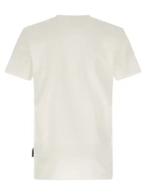 'Glass Skull' T-shirt FAECMTK8530PJY002N01OF PHILIPP PLEIN White