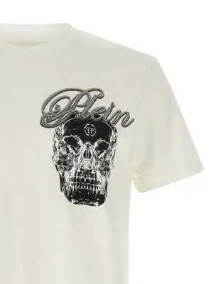 'Glass Skull' T-shirt Man PHILIPP PLEIN White