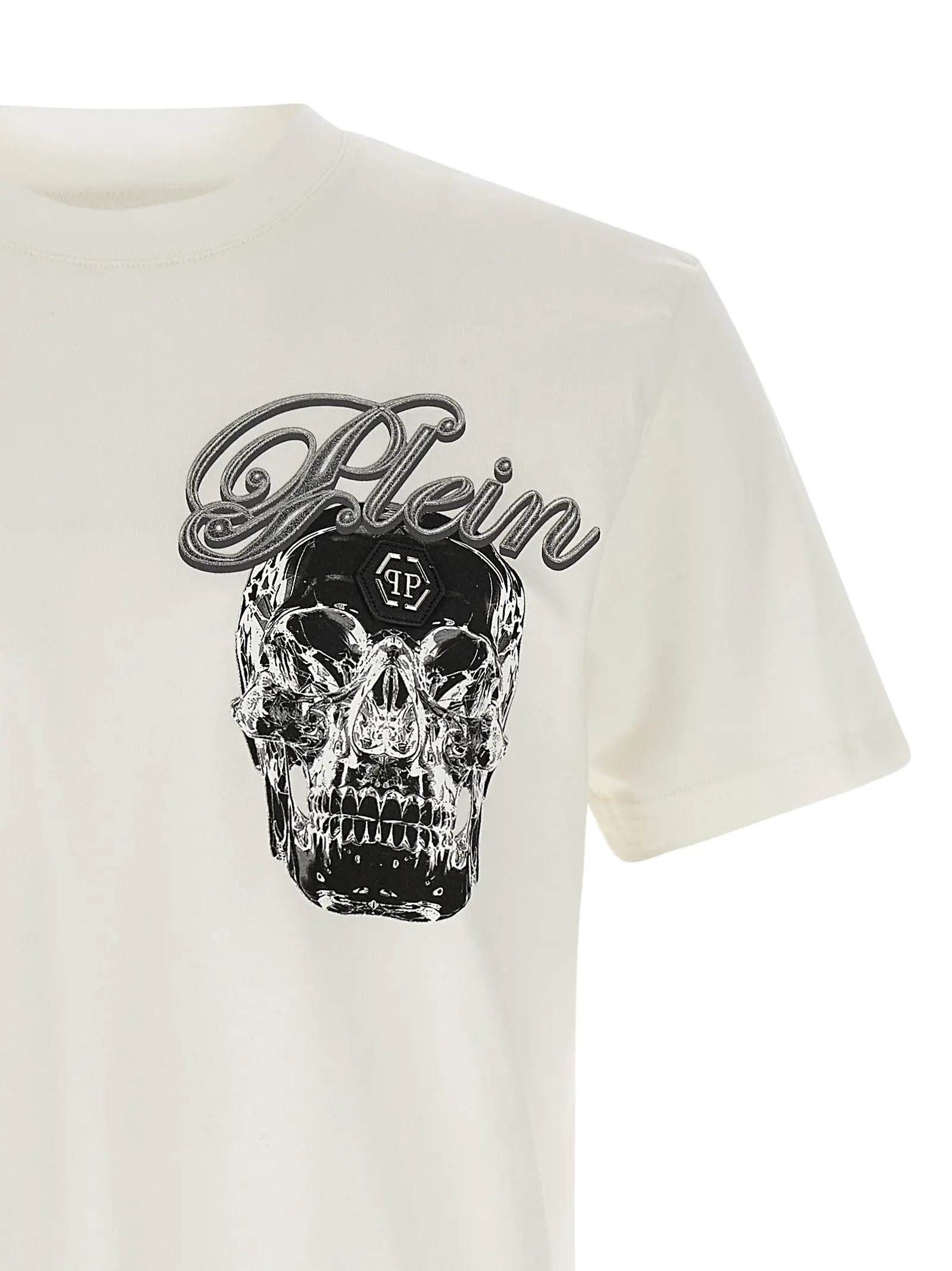 Футболка Philipp Plein Glass Skull Біла 3 'Glass Skull' T-shirt Man PHILIPP PLEIN White