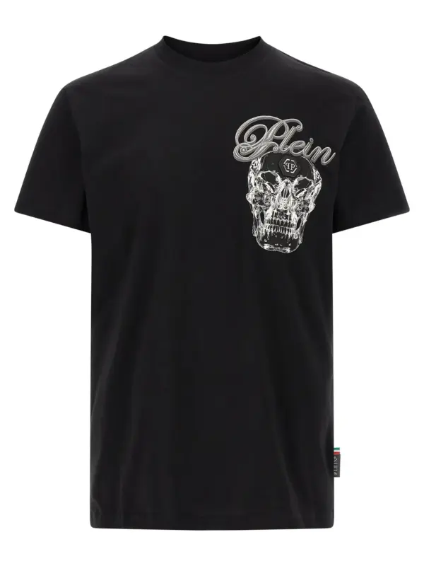 'Glass Skull' T-shirt PHILIPP PLEIN Black
