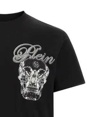 'Glass Skull' T-shirt Man PHILIPP PLEIN Black