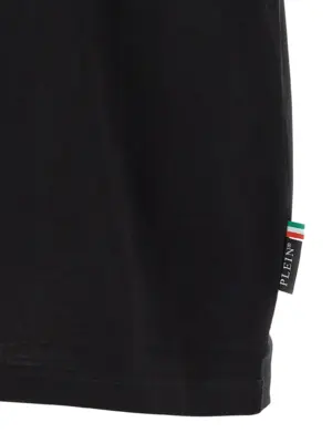 'Glass Skull' T-shirt 100% cotton PHILIPP PLEIN Black