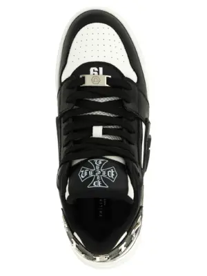 'Phantom Kicks' sneakers 100% cow leather (Bos Taurus) PHILIPP PLEIN White/Black