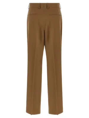 Gabardine wool trousers FB1089AU60F0QE1 FENDI Brown