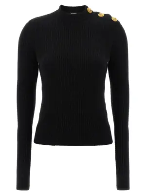 Ribbed sweater BALMAIN Black