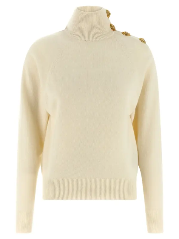 Cashmere wool sweater BALMAIN White