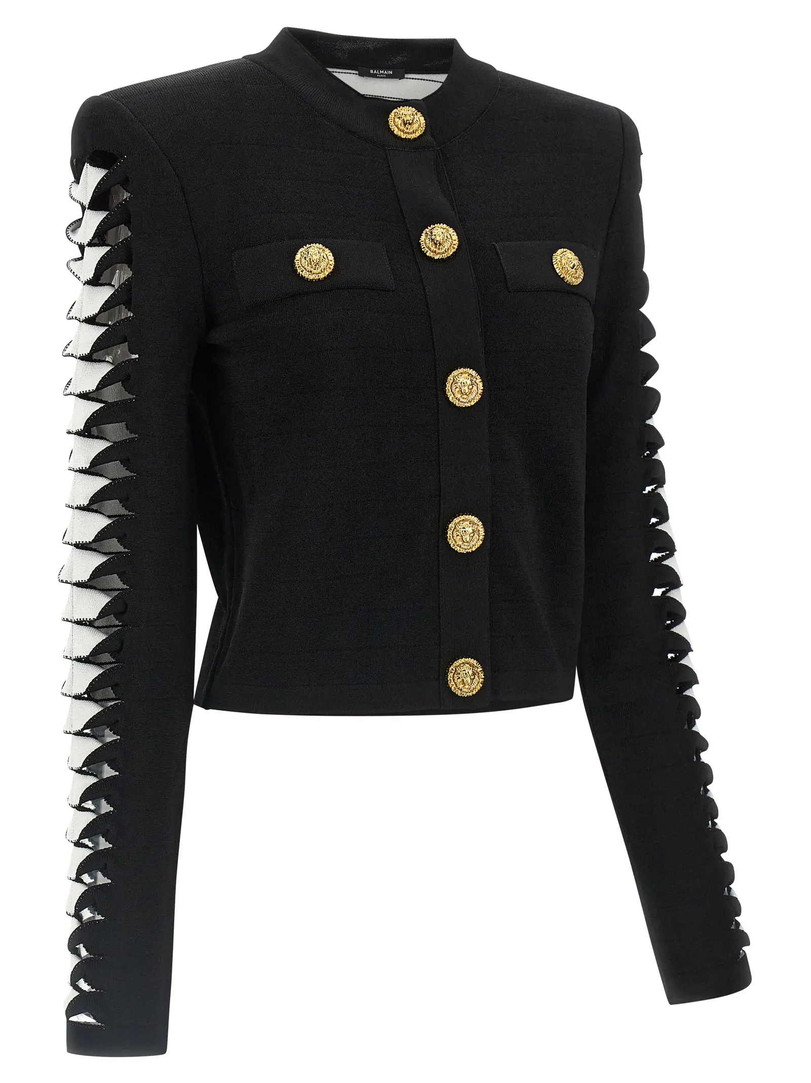 Піджак з вирізами Balmain Чорний 3 Cut-out blazer Woman BALMAIN Black