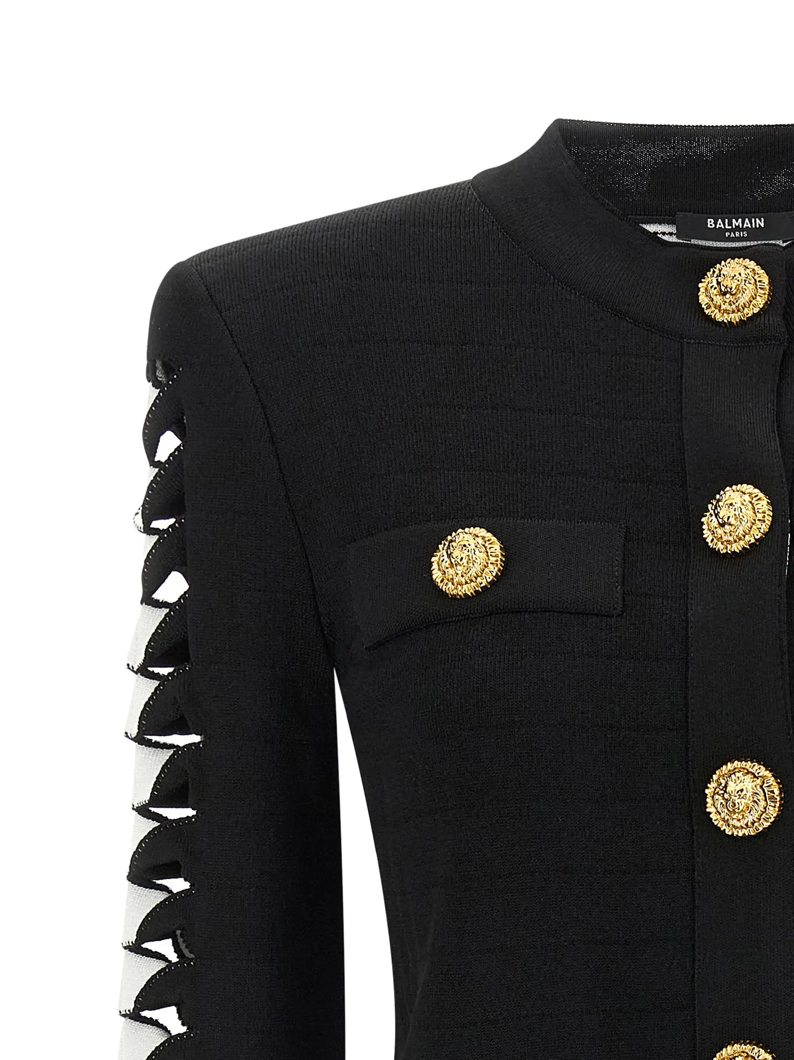 Піджак з вирізами Balmain Чорний 4 Cut-out blazer 86% viscose 11% polyester 2% polyamide 1% elastane BALMAIN Black