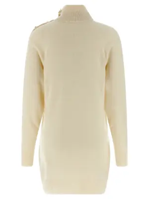 Cashmere wool dress FF0R9382KI870KA BALMAIN Beige