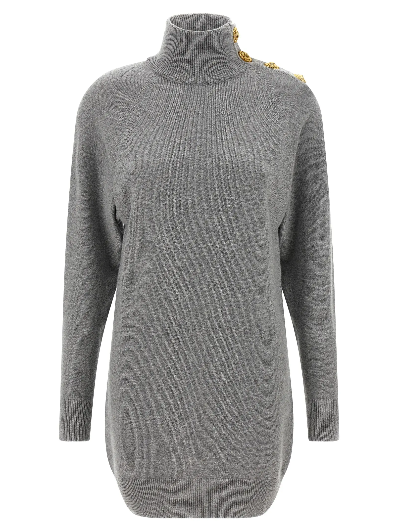 Сукня Balmain Cashmere Wool Сіра 1 Cashmere wool dress BALMAIN Gray