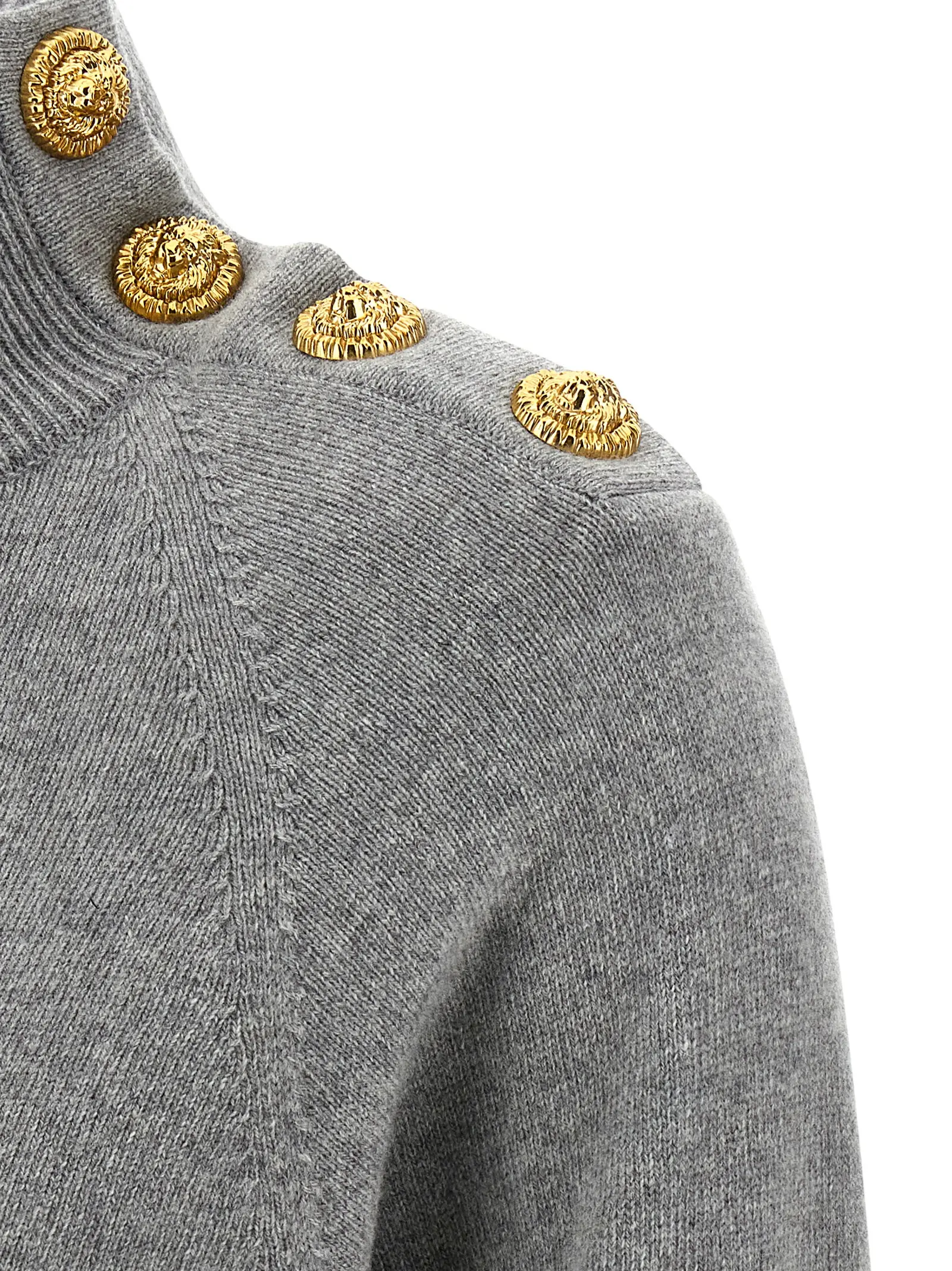 Сукня Balmain Cashmere Wool Сіра 4 Cashmere wool dress 50% cachemire 50% virgin wool BALMAIN Gray