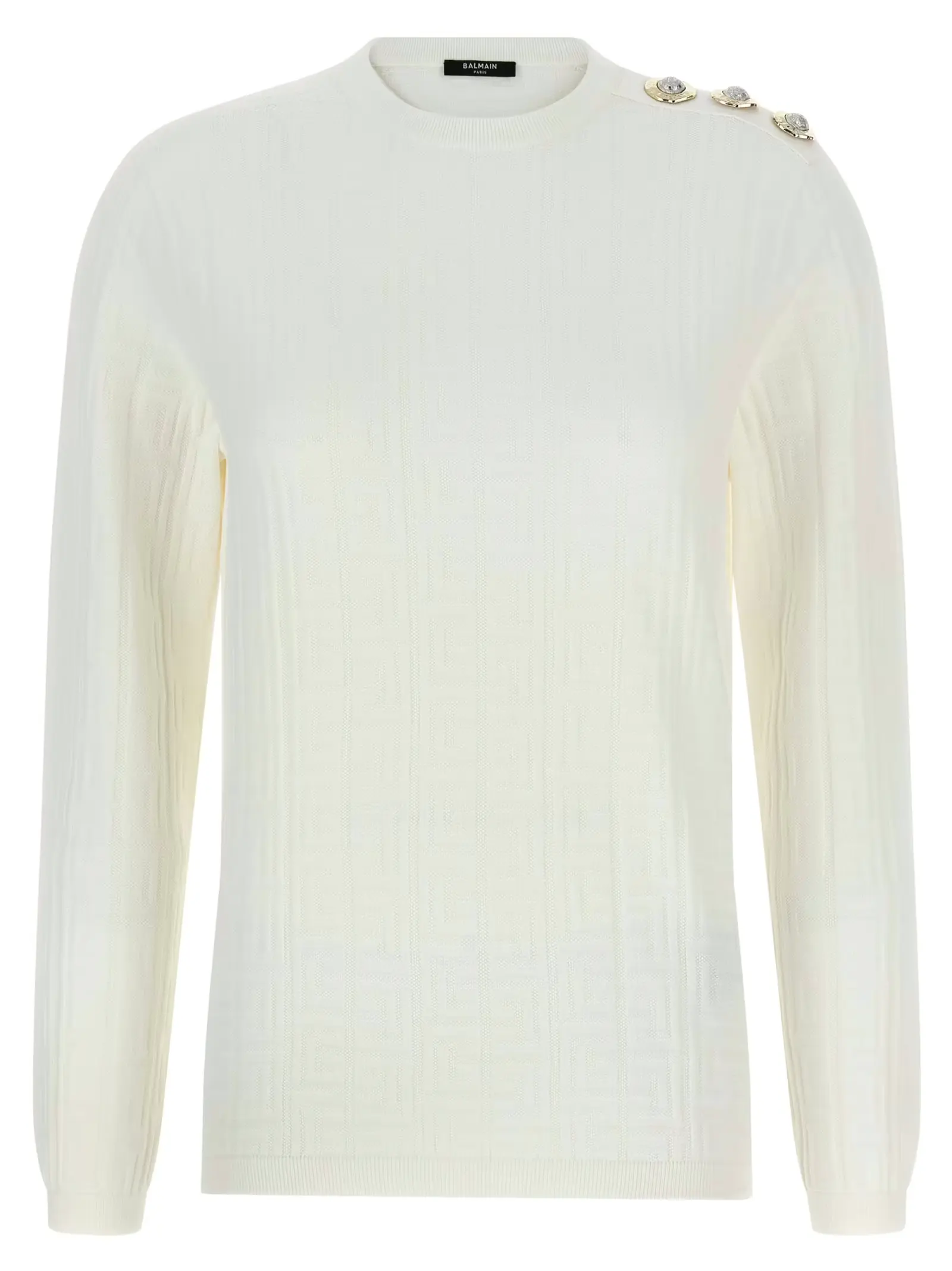 Топ Balmain Maxi shoulder Білий 1 Maxi shoulder top BALMAIN White