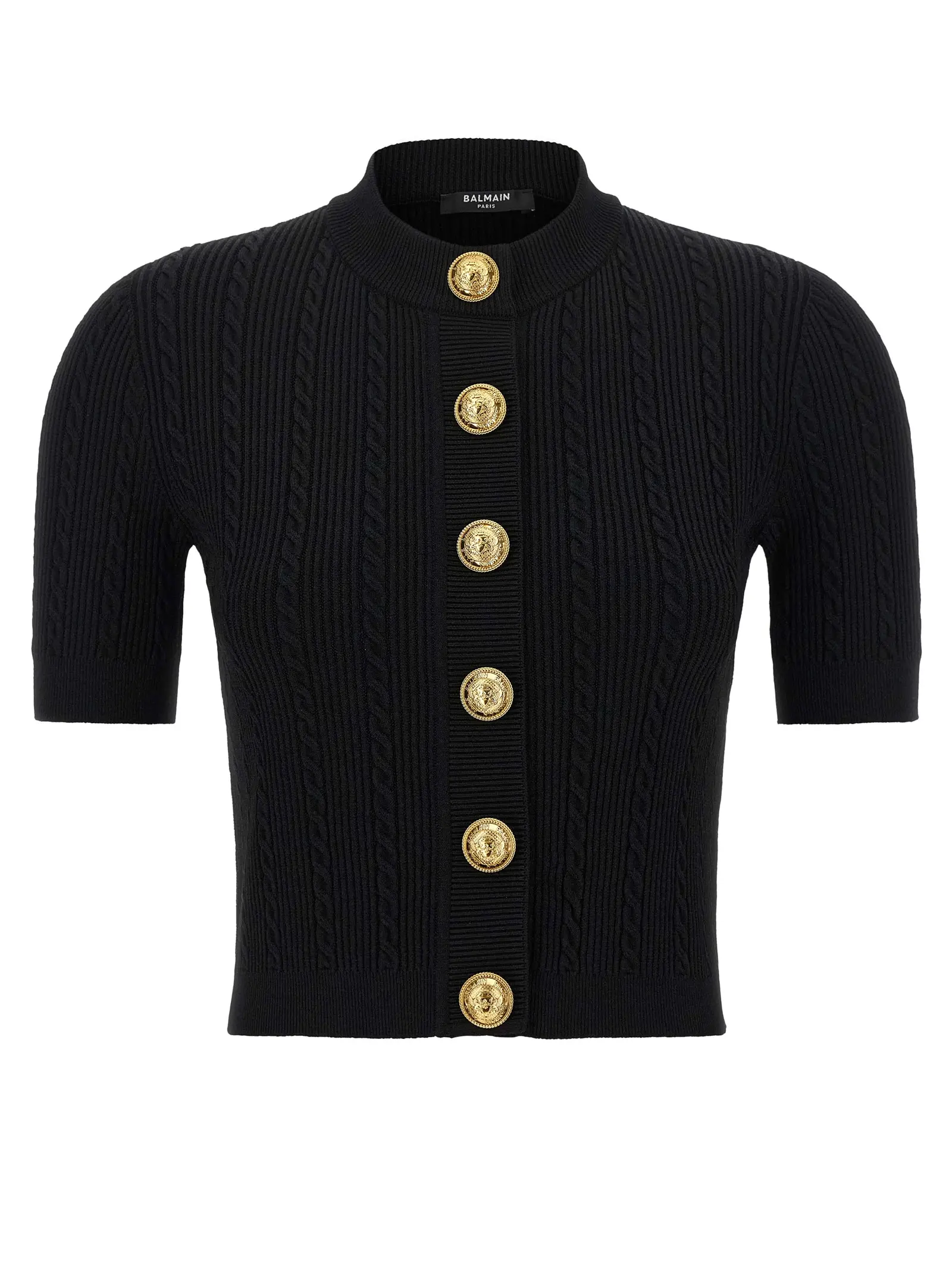 Кардиган Balmain Short sleeve Чорний 1 Short sleeve cardigan BALMAIN Black