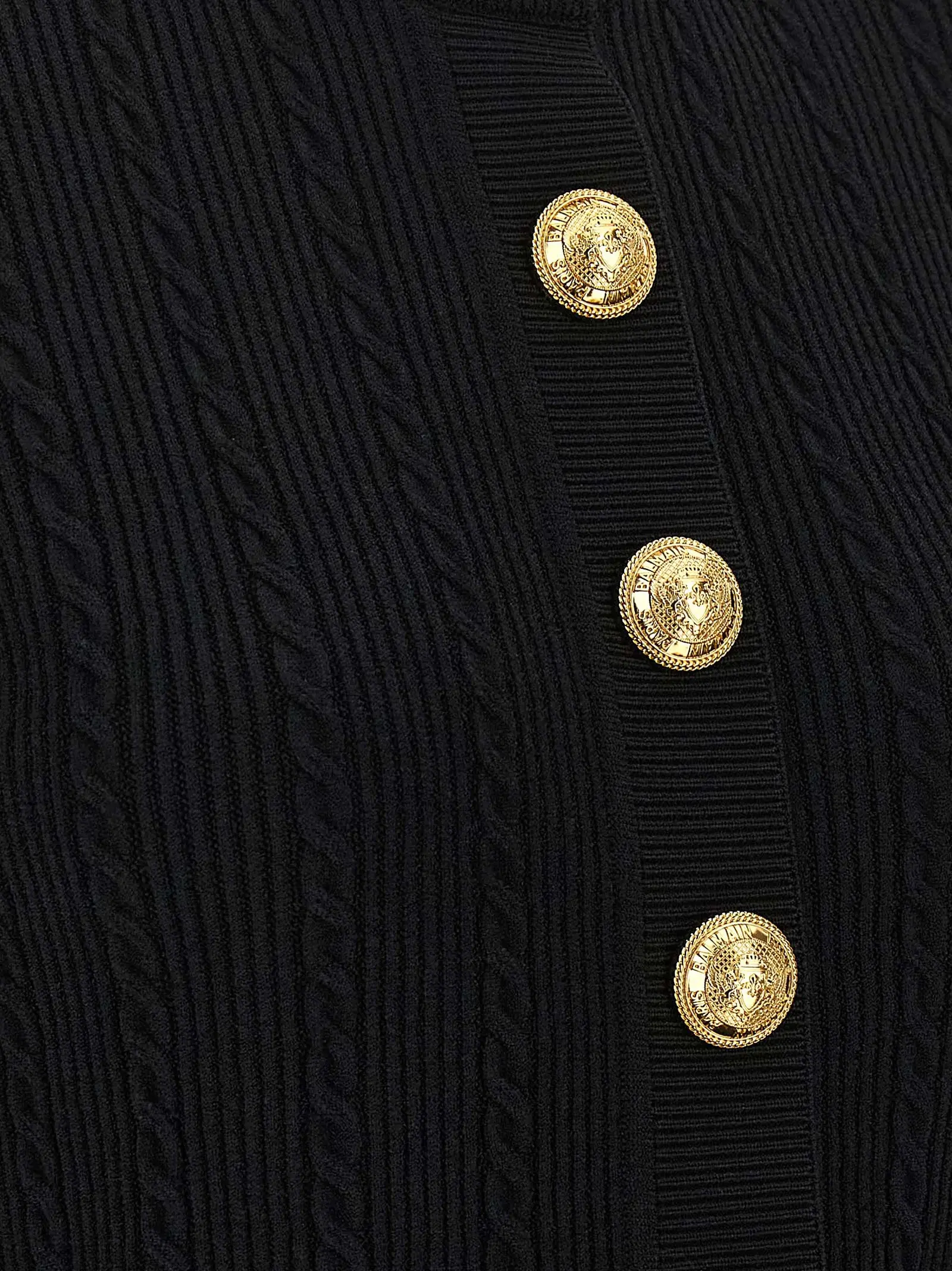 Кардиган Balmain Short sleeve Чорний 4 Short sleeve cardigan 83% viscose