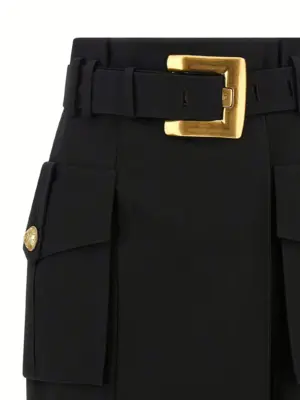 Wrap skirt Woman BALMAIN Black