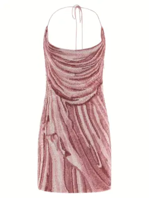 Sequin dress BALMAIN Pink