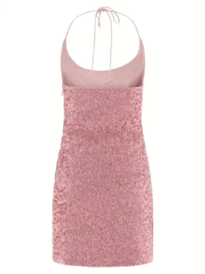 Sequin dress FF1R2470PC96OAA BALMAIN Pink