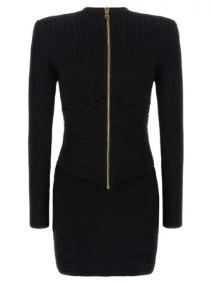 Bodycon dress FF1R9327KI510PA BALMAIN Black