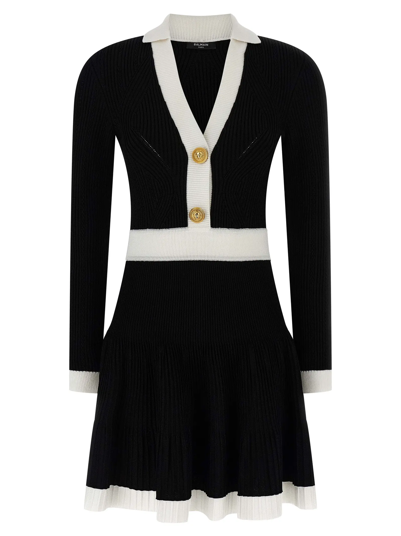 Сукня Balmain Two-tone Чорно-біла 1 Two-tone dress BALMAIN White/Black