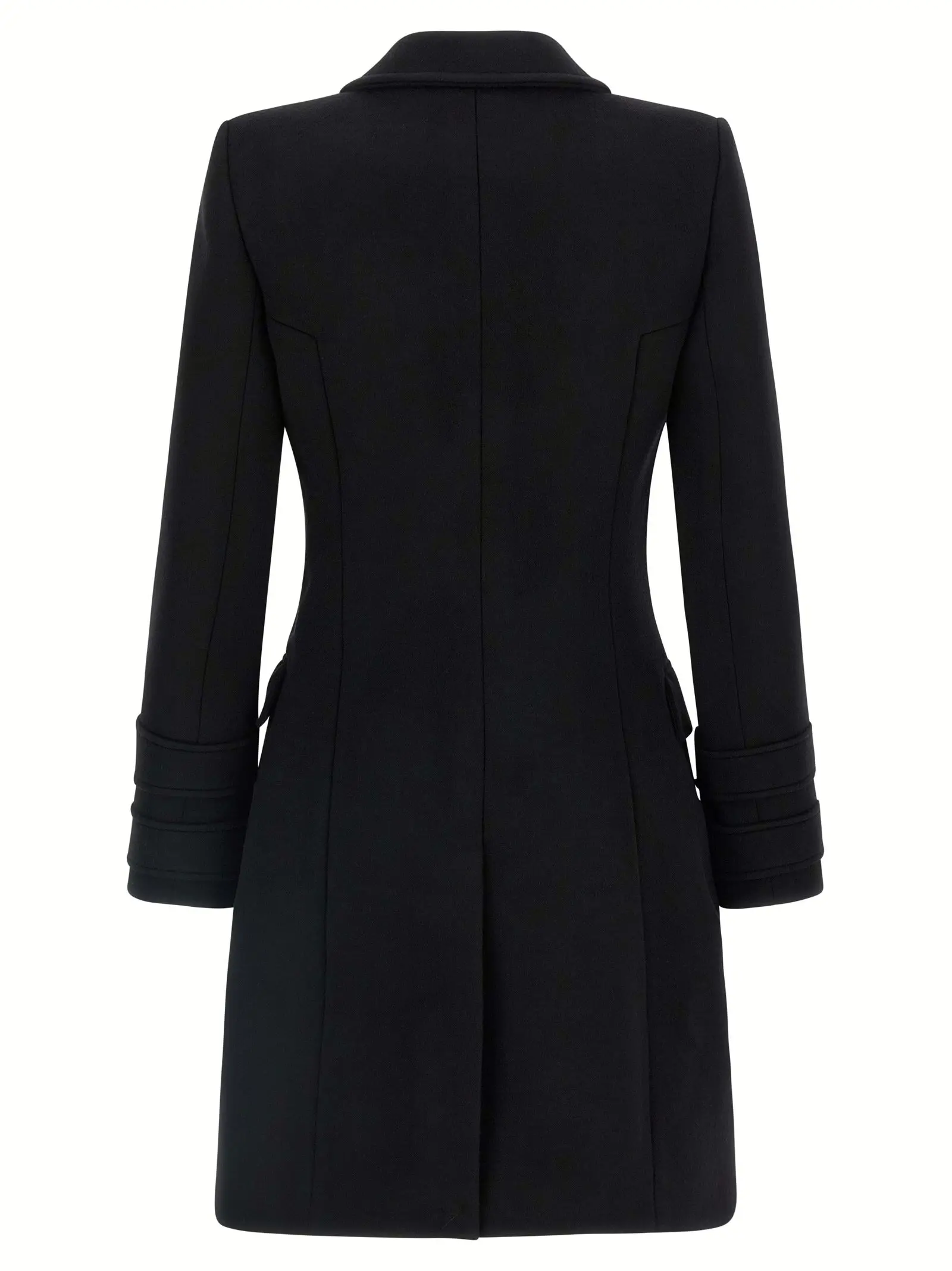 Пальто 10 Bottoni Balmain Чорне 2 '10 Bottoni' coat FF1UB065WB500PA BALMAIN Black