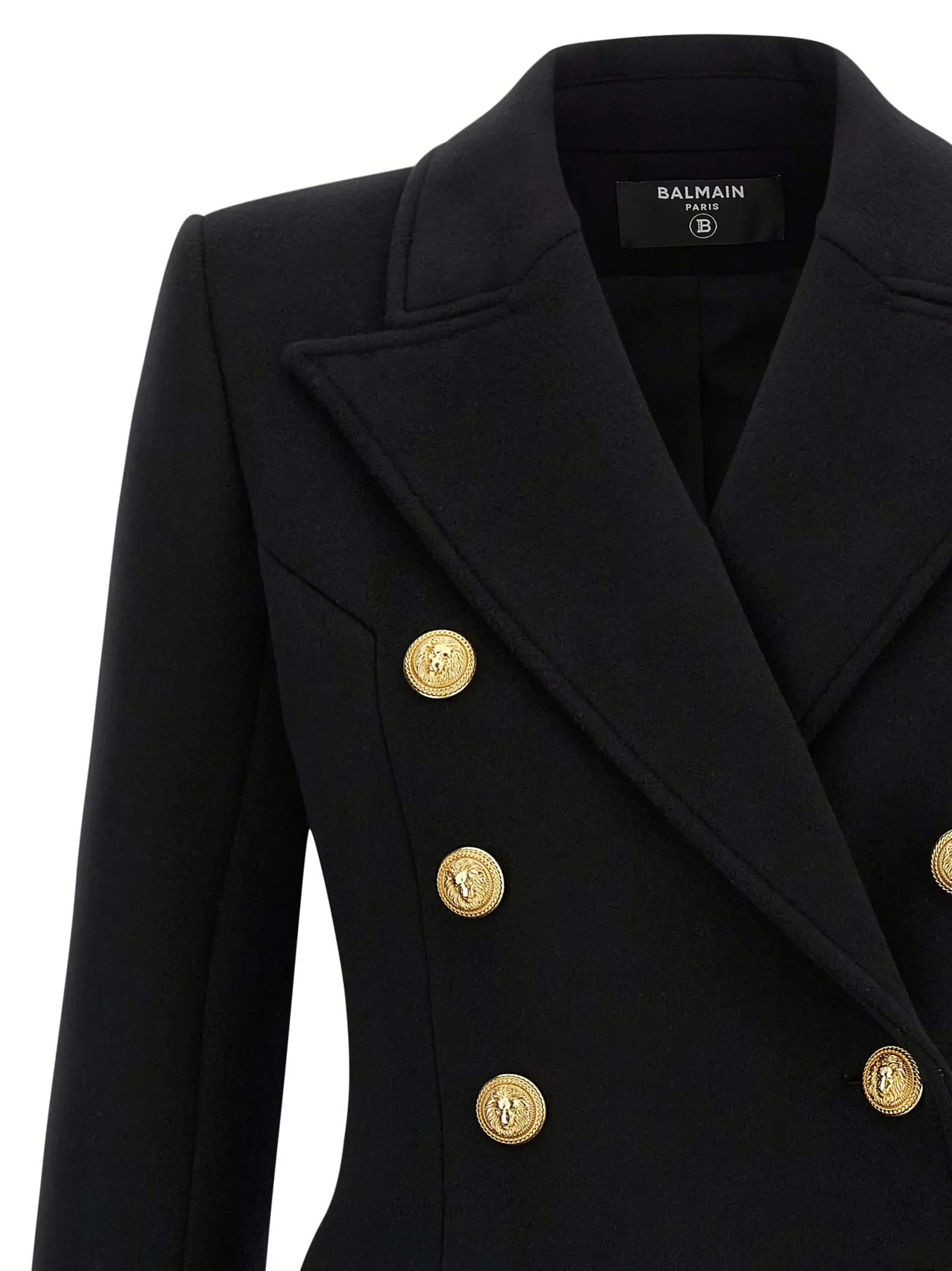 Пальто 10 Bottoni Balmain Чорне 3 '10 Bottoni' coat Woman BALMAIN Black