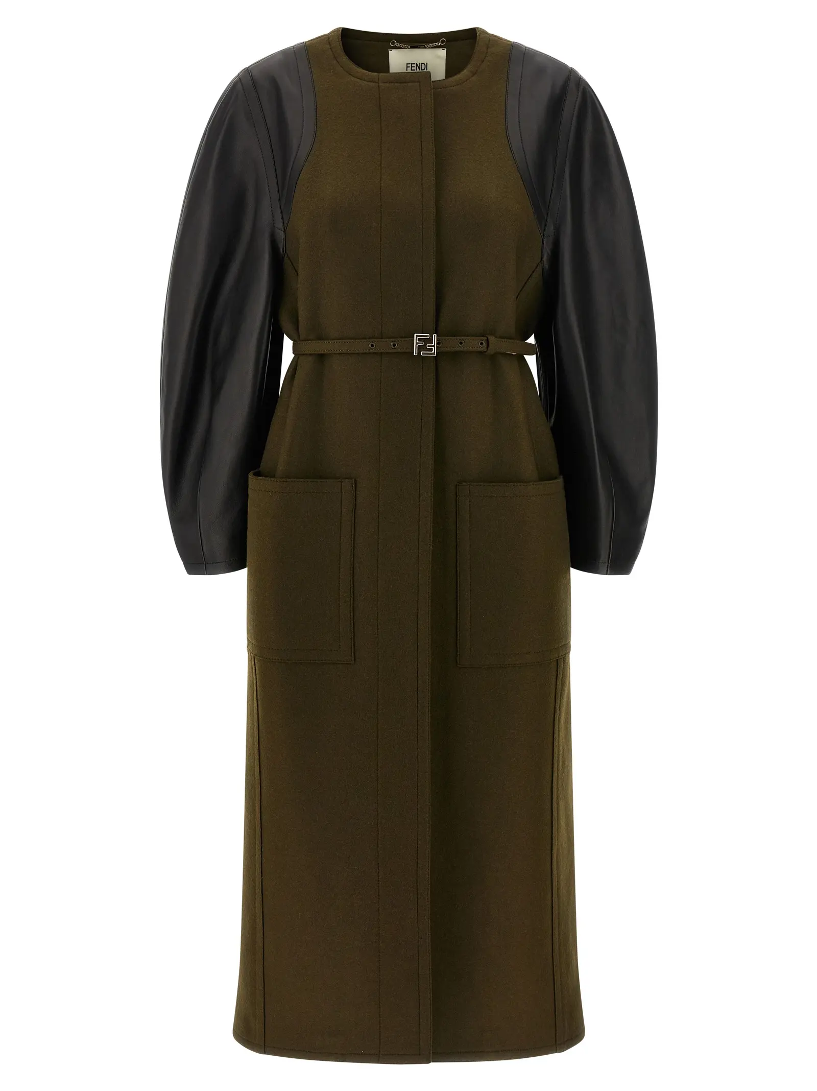 Пальто Fendi Wool Felt Зелене 1 'Wool Felt' coat FENDI Green