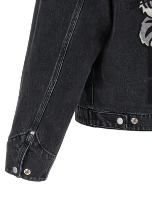 'KENZO Happy Tiger' denim jacket 99% cotton