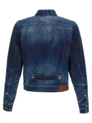Japanese denim jacket FF65DV3126I7DY KENZO Blue