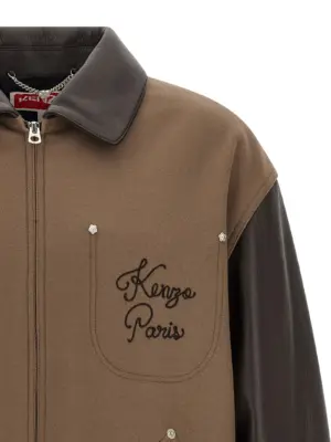 'KENZO Paris Chainstitch' jacket Man KENZO Brown