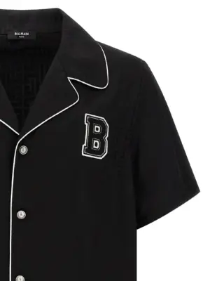 'Balmain Varsity' shirt Man BALMAIN Black