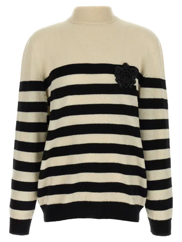 'Marinière' sweater BALMAIN White/Black