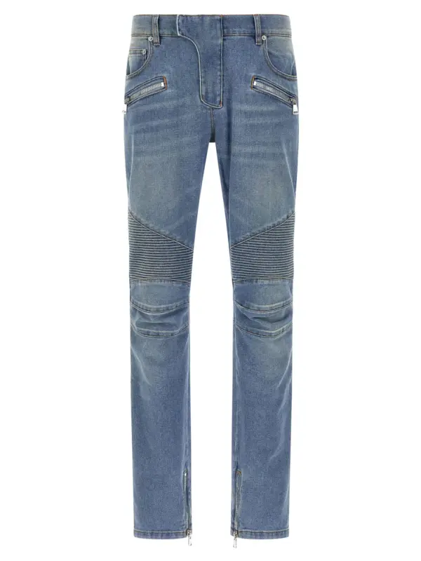 'Biker' jeans BALMAIN Blue