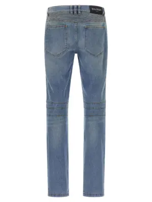 'Biker' jeans FH1MG115DF816AW BALMAIN Blue