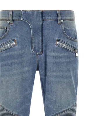 'Biker' jeans Man BALMAIN Blue