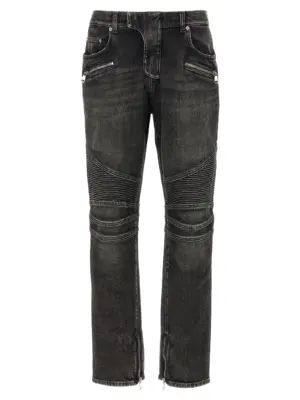 'Biker' jeans BALMAIN Gray