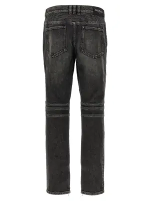 'Biker' jeans FH1MG115DF829AZ BALMAIN Gray