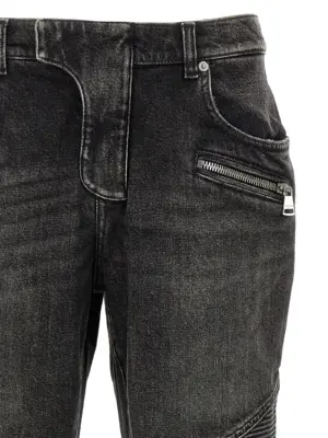 'Biker' jeans Man BALMAIN Gray
