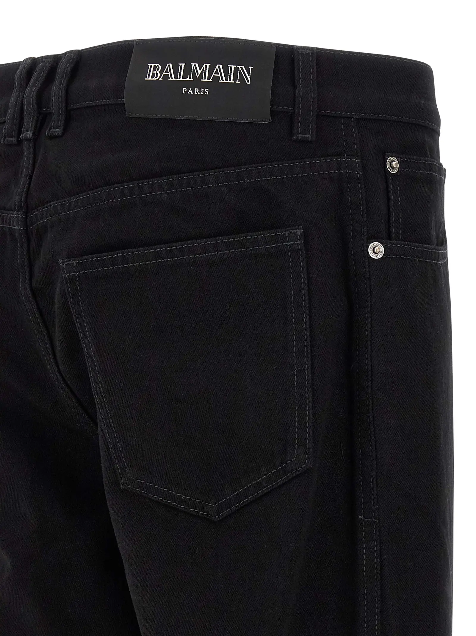 Джинси Balmain Regular Чорні 4 'Regular' jeans 100% cotton BALMAIN Black