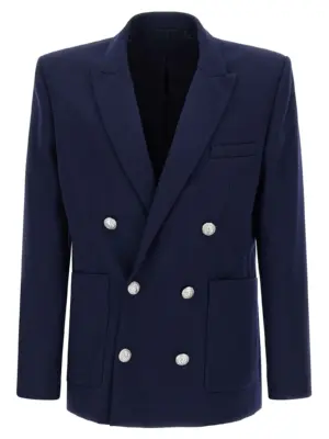 Grain de poudre blazer BALMAIN Blue